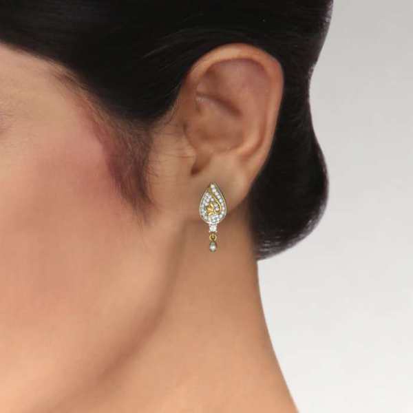 18k Real Diamond Earring JG-1912-01132 – Jewelegance