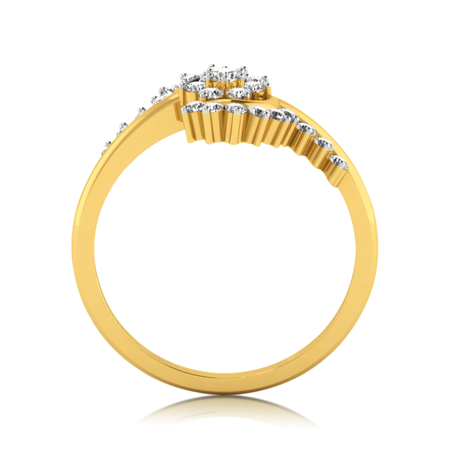 Buy Open Flower Diamond Ring | kasturidiamond