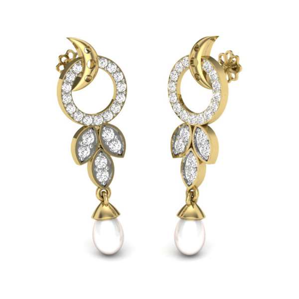 Touch of Pearl Diamond Earring