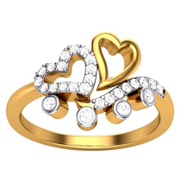 Rose Gold Single Heart Adjustable Ring - Buy Now From Silberry