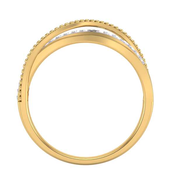 Buy Shine On Overlap Diamond Ring | Kasturi Diamond
