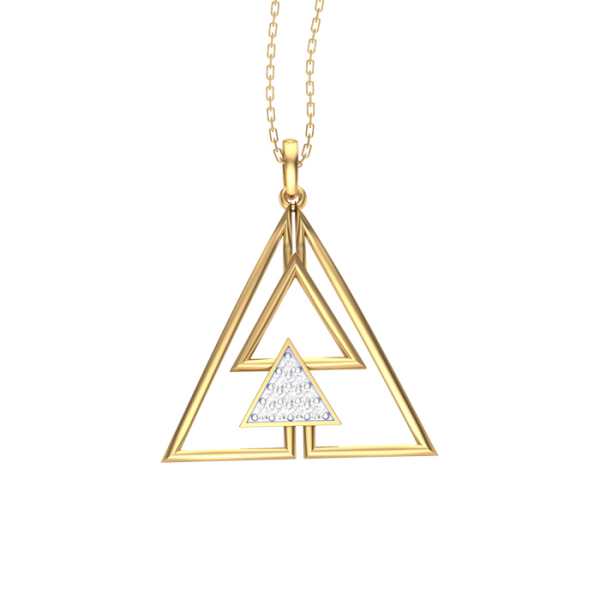 Triangle Diamond pendant