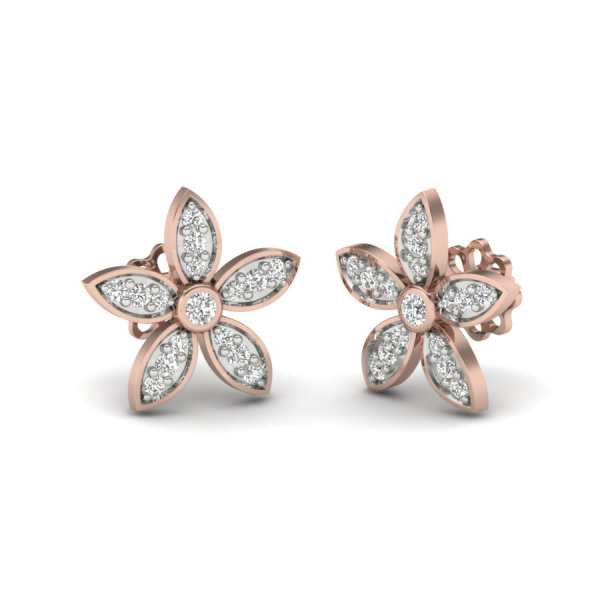 Flower Diamond Earring