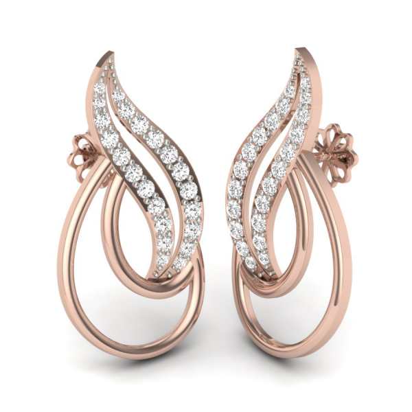 Sterling Silver U Shaped Earrings Rose Gold Plated Rectangle - Etsy |  Earrings, Sterling earrings, Sterling silver earrings