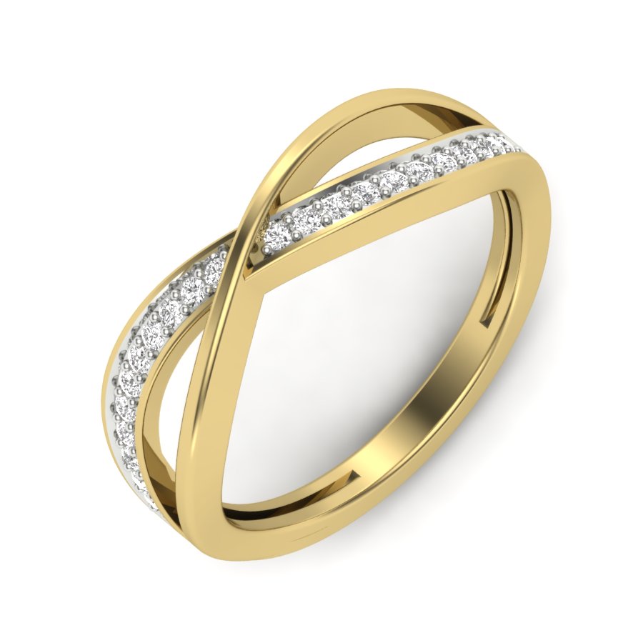 Petite Twist Diamond Ring