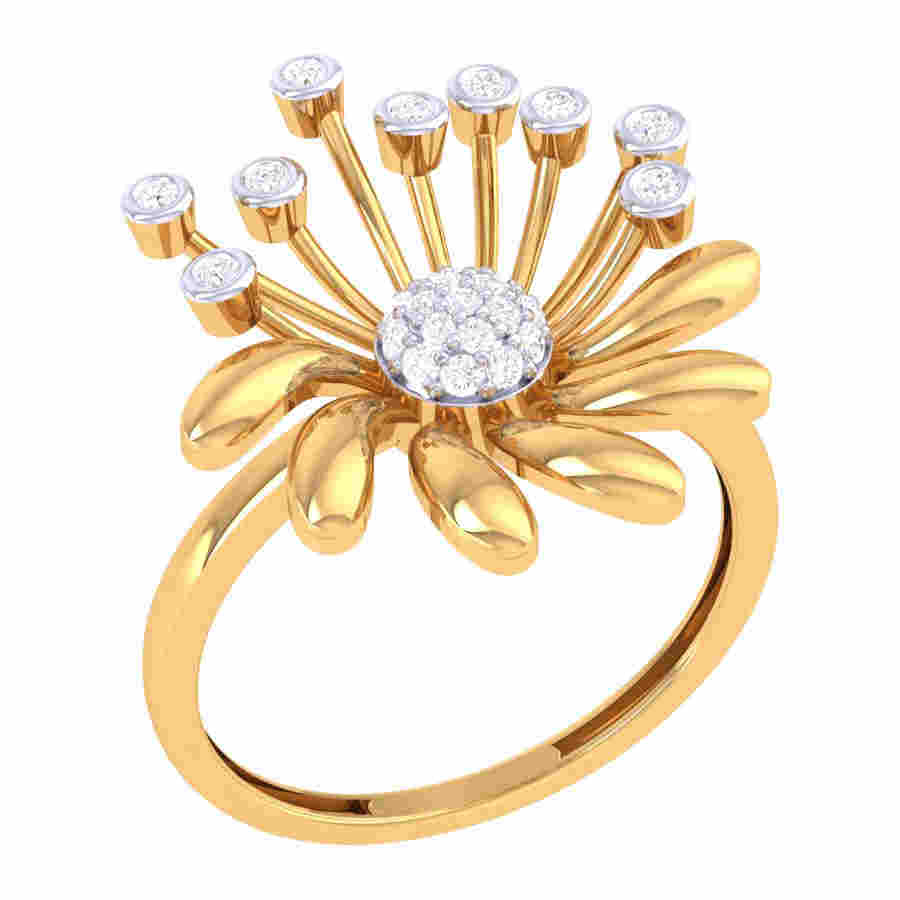 Designer Diamond Finger Rings Newest Imitation Jewellery Online Catalogue  F24439