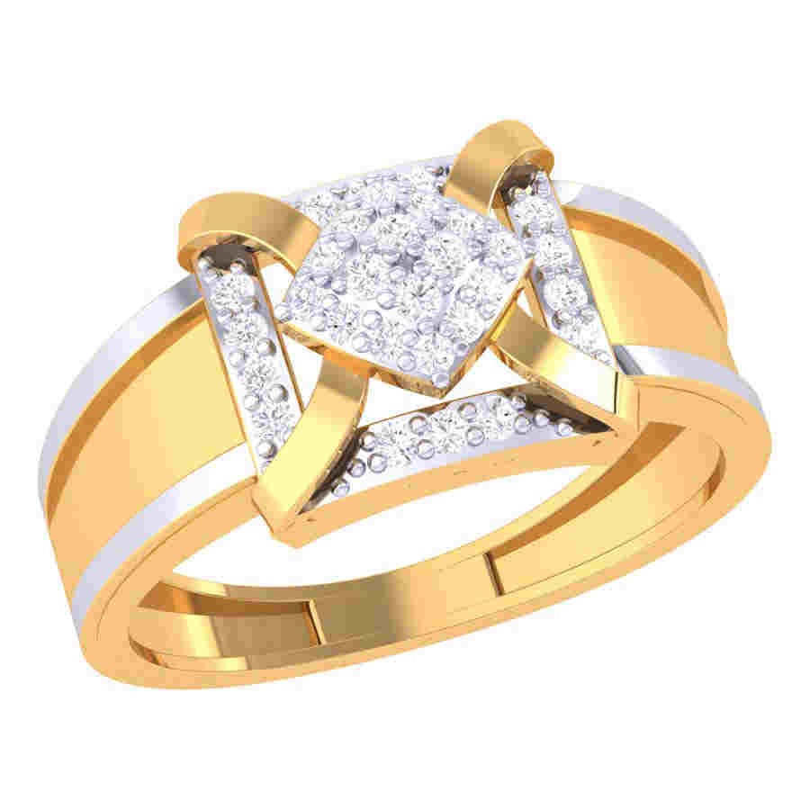 Luxury Square Diamond Ring