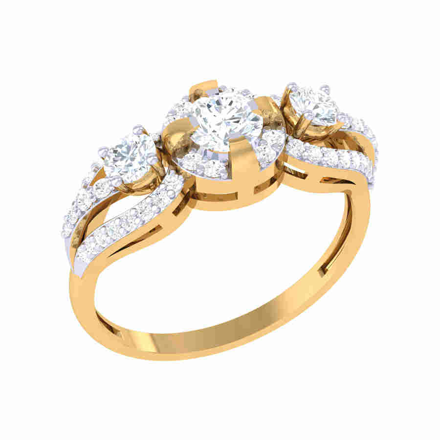 Dangle Diamond Ring