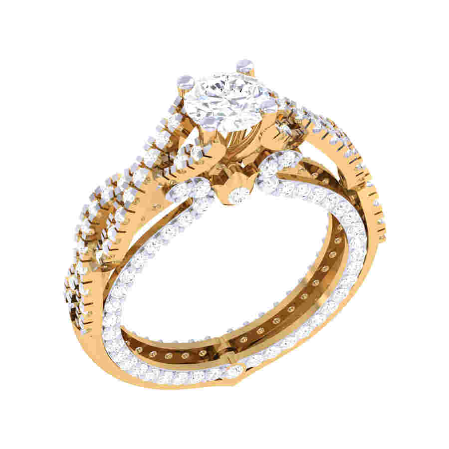 Heavly Crefted Diamond Ring