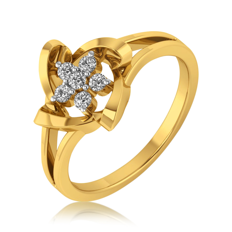 Four Corners Floral Ring