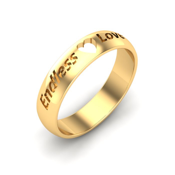 Glorious Heart Gold Ring