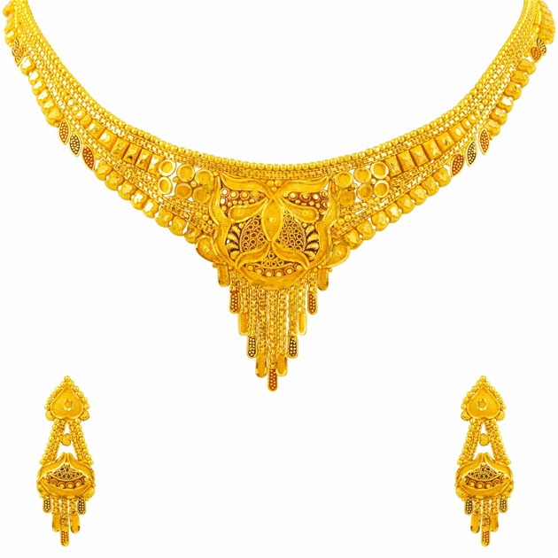 22k Yellow Gold Necklace Set10