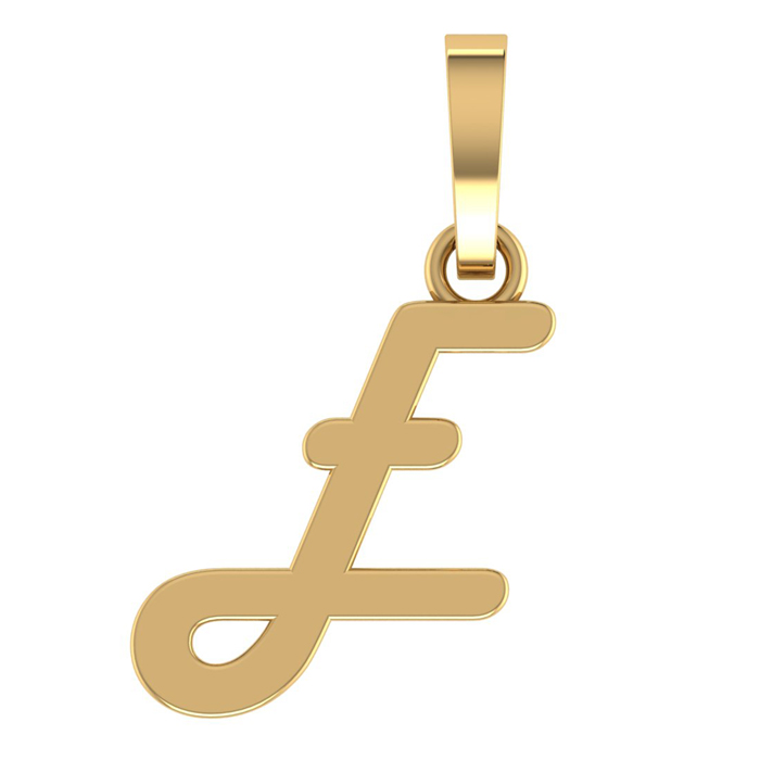 Designer E Gold Pendant