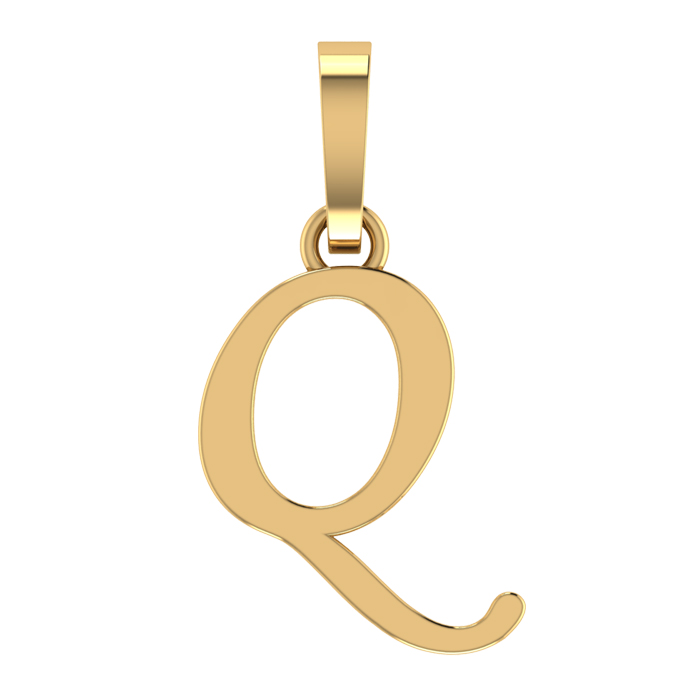 Fancy Q Letter Pendant