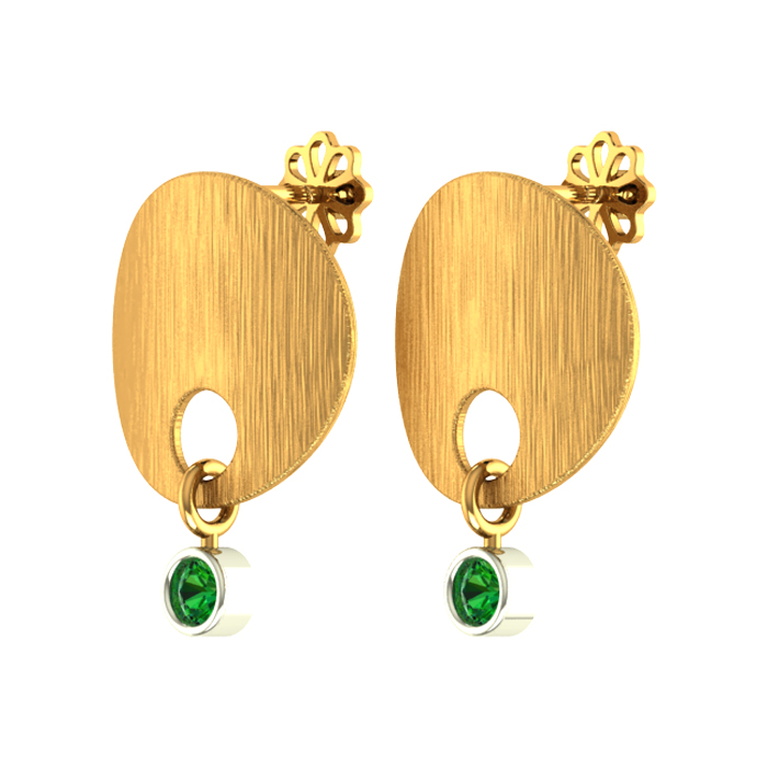New Popular Korean Gold Plated Earrings Simple Statement Small Stud Earrings  Geometric C Shape Pearl Earrings for Women