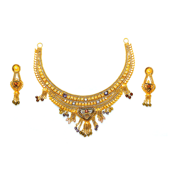 Tiffany Gold Necklace Set	