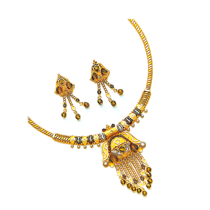 Dakva Gold Necklace Set