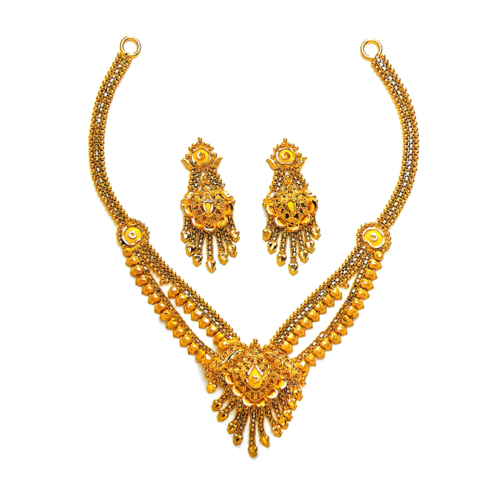 Loop Lariat Gold Necklace