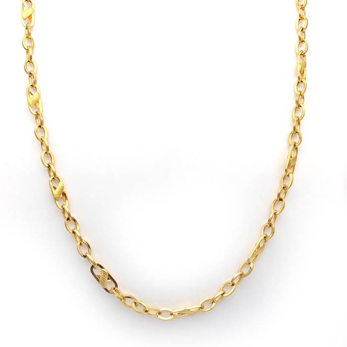 Double Ring Gold Chain