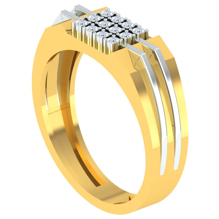 16 Diamonds Engagement Ring For Men : IJGR-1122 – iJuels.com