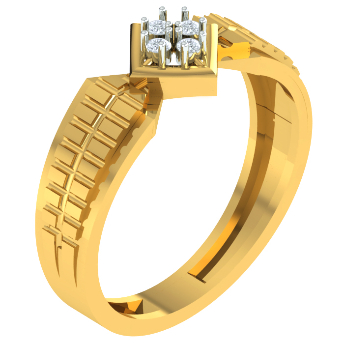 Mickey Diamond Ring