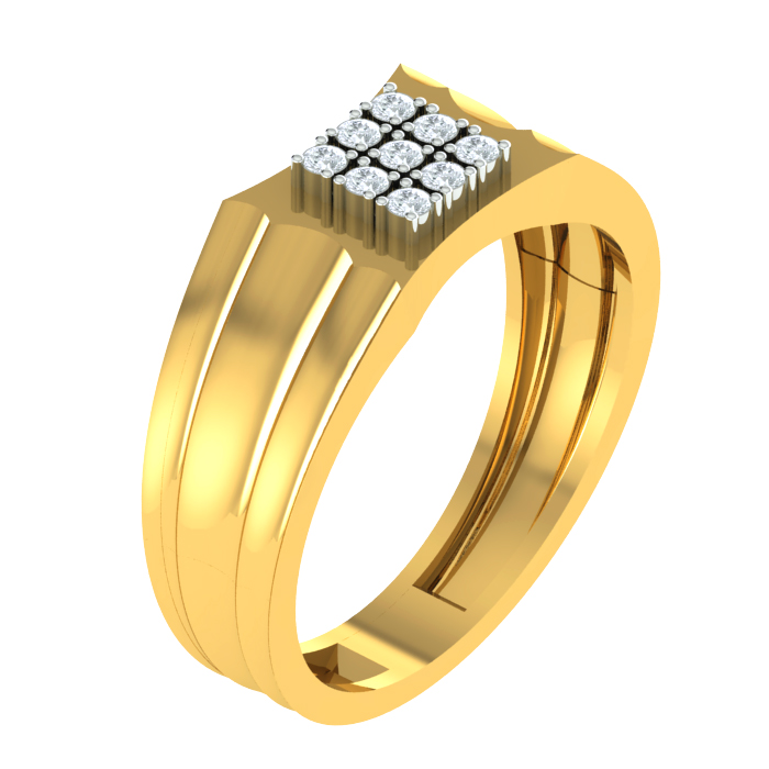 Plain Gold Men Rings | Royal Dubai Jewellers