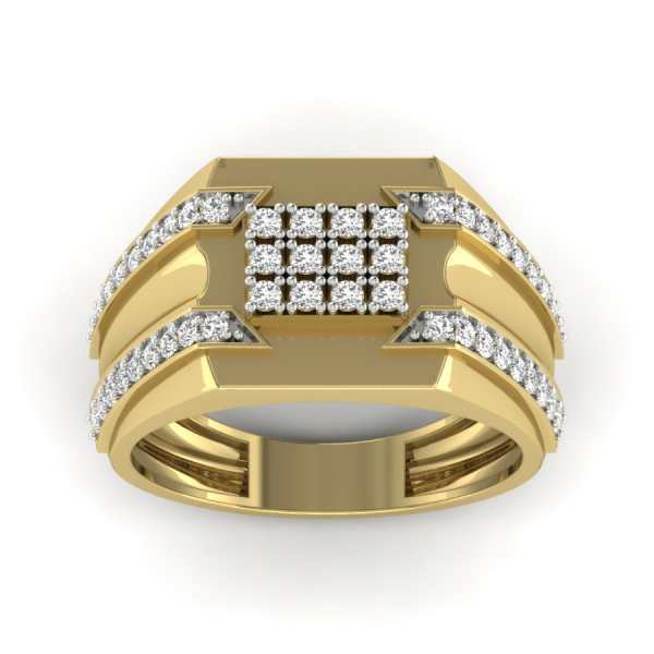 Vintage 18ct Gold Diamond Daisy Cluster Ring | RH Jewellers